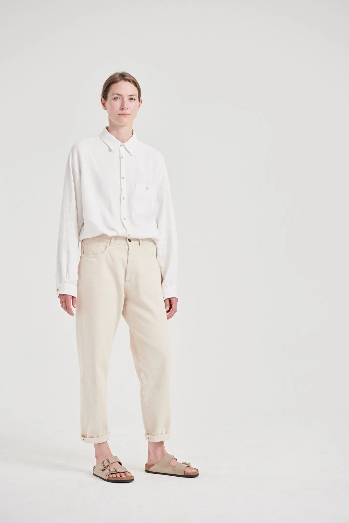 08 / Natural Jeans White