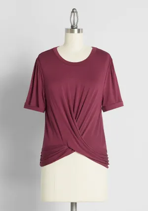 A Twist of Fun Knit Top