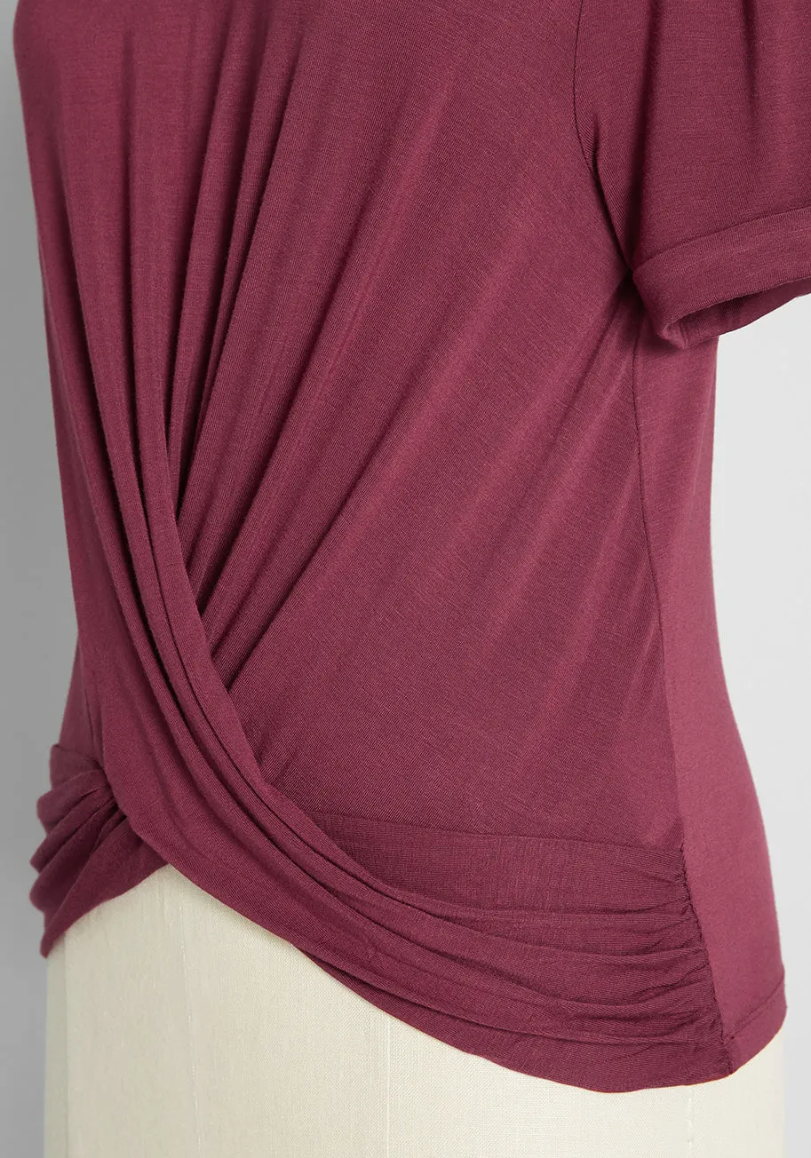 A Twist of Fun Knit Top