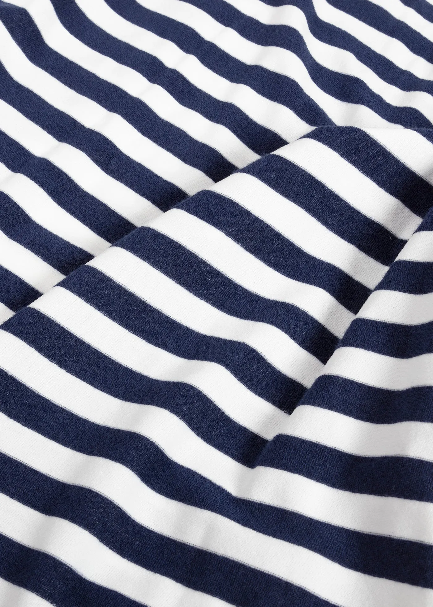 AADEO COTTON - TERRY STRIPED POLOSHIRT