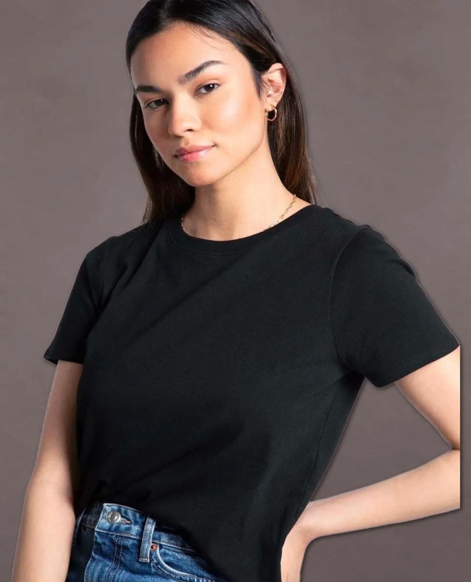 Aiden Short Sleeve Black Tee