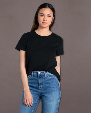Aiden Short Sleeve Black Tee