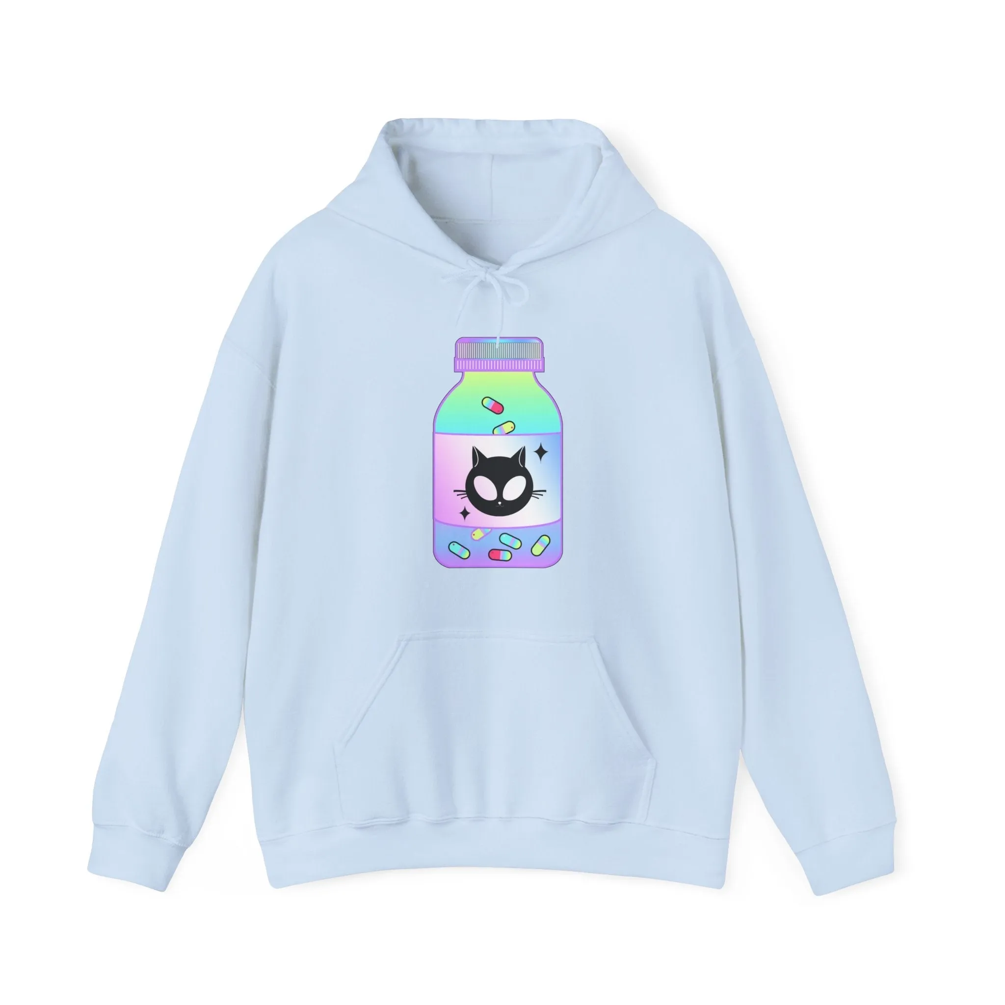 Alien Cat Chill Pill Unisex Hoodie