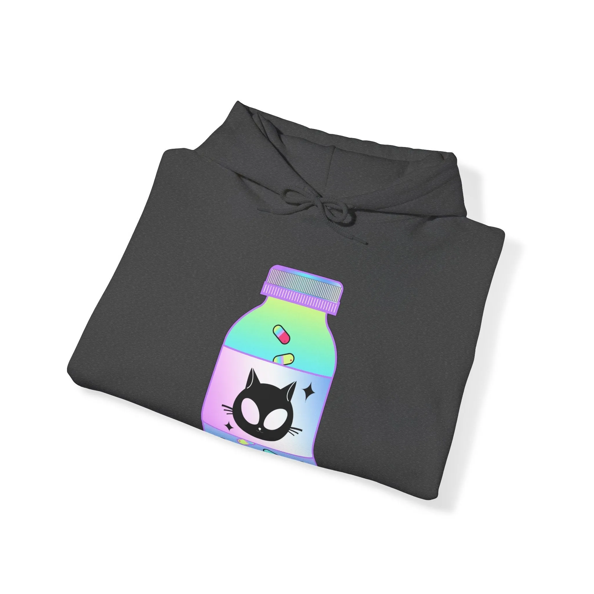 Alien Cat Chill Pill Unisex Hoodie