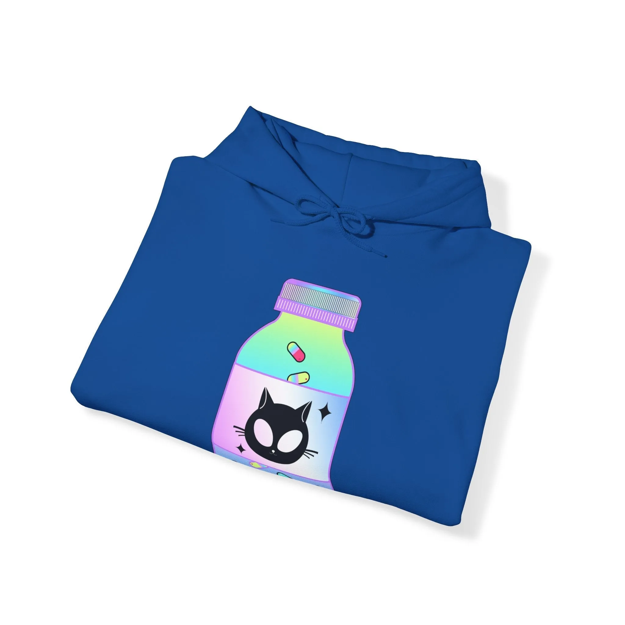 Alien Cat Chill Pill Unisex Hoodie