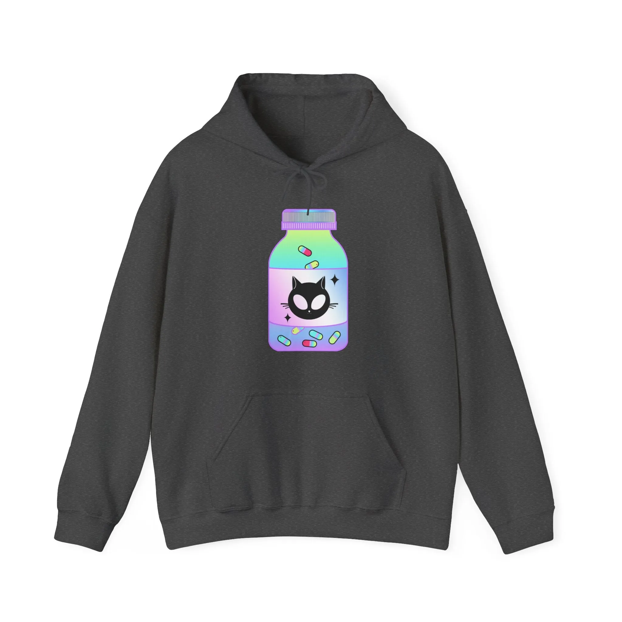 Alien Cat Chill Pill Unisex Hoodie
