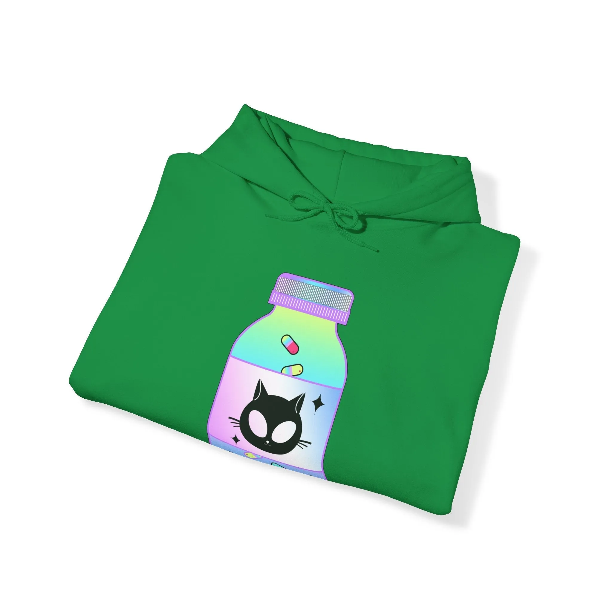 Alien Cat Chill Pill Unisex Hoodie