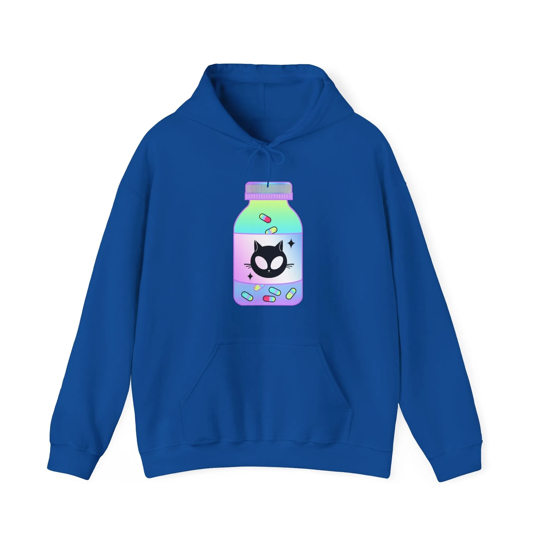 Alien Cat Chill Pill Unisex Hoodie