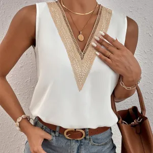 Angie White Cutout Top