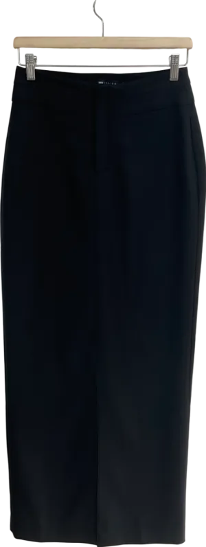 ASOS Black Tailored Maxi Skirt UK 8