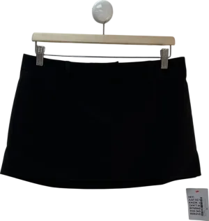 ASOS Black Tailored Mini Skirt UK 8