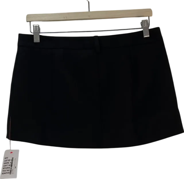 ASOS Black Tailored Mini Skirt UK 8