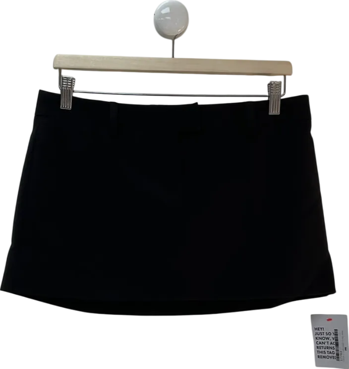 ASOS Black Tailored Mini Skirt UK 8
