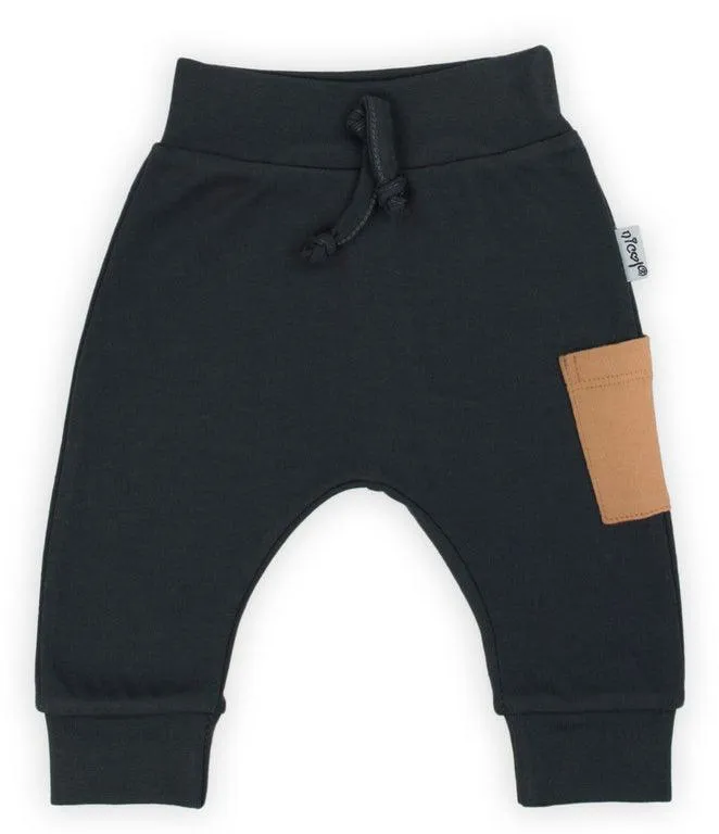 Bamar Nicol Cotton trousers for boys graphite MIKI