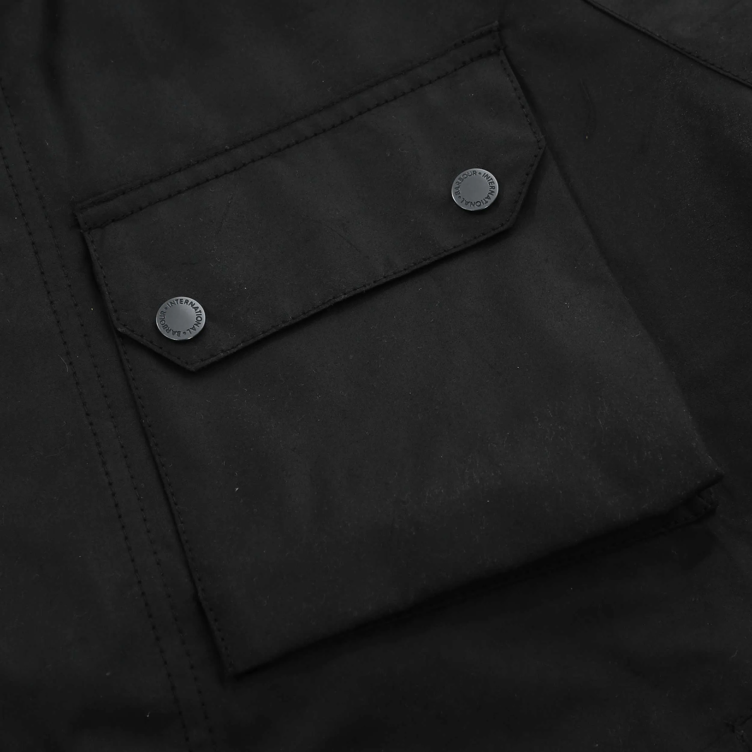 Barbour Lexton Wax Jacket in Black