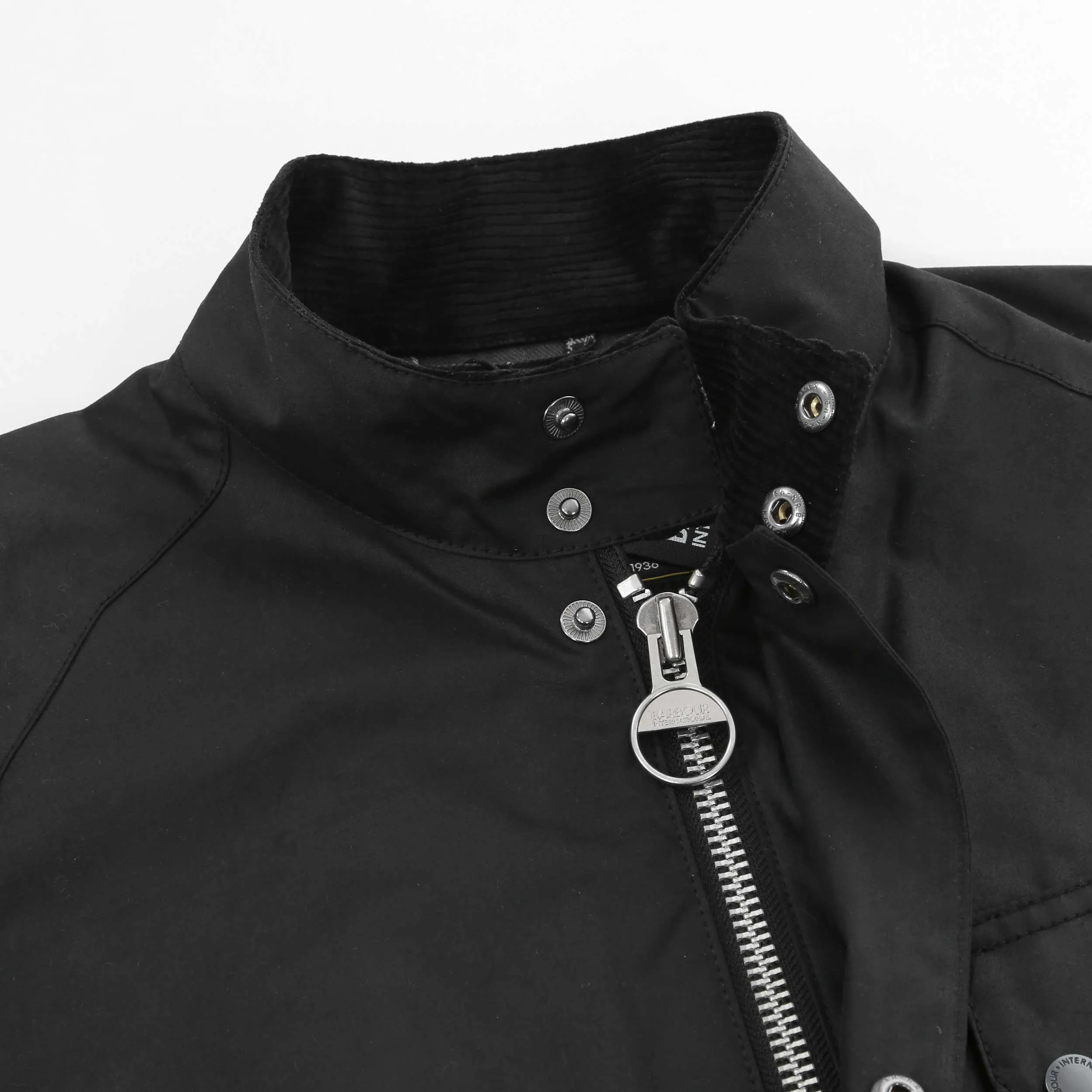 Barbour Lexton Wax Jacket in Black