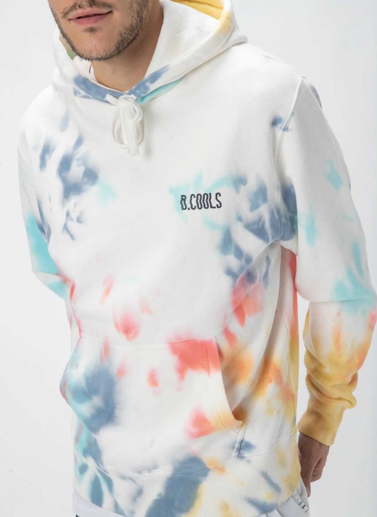 B.Cools Ripple Hood Sweatshirt Tie Dye