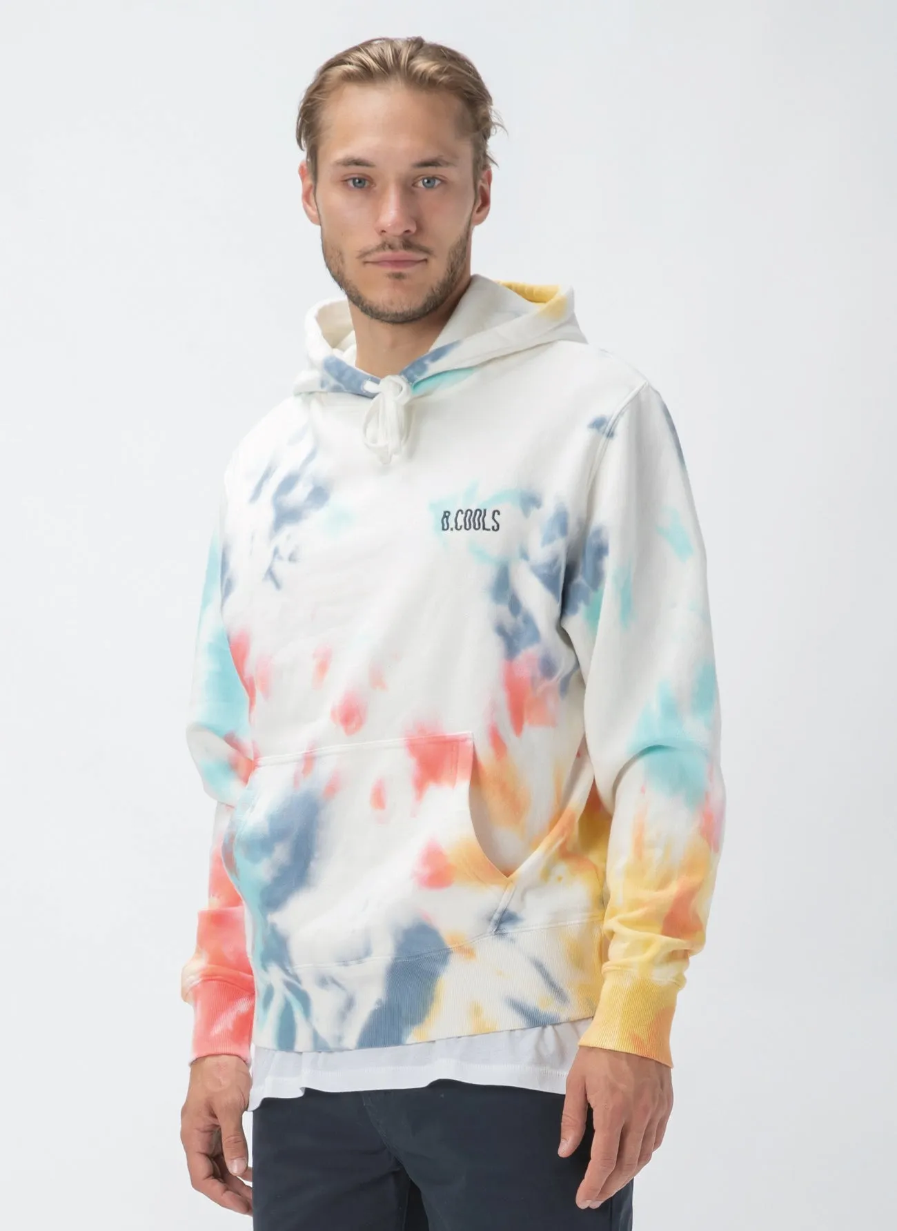 B.Cools Ripple Hood Sweatshirt Tie Dye