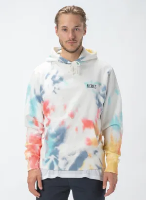 B.Cools Ripple Hood Sweatshirt Tie Dye