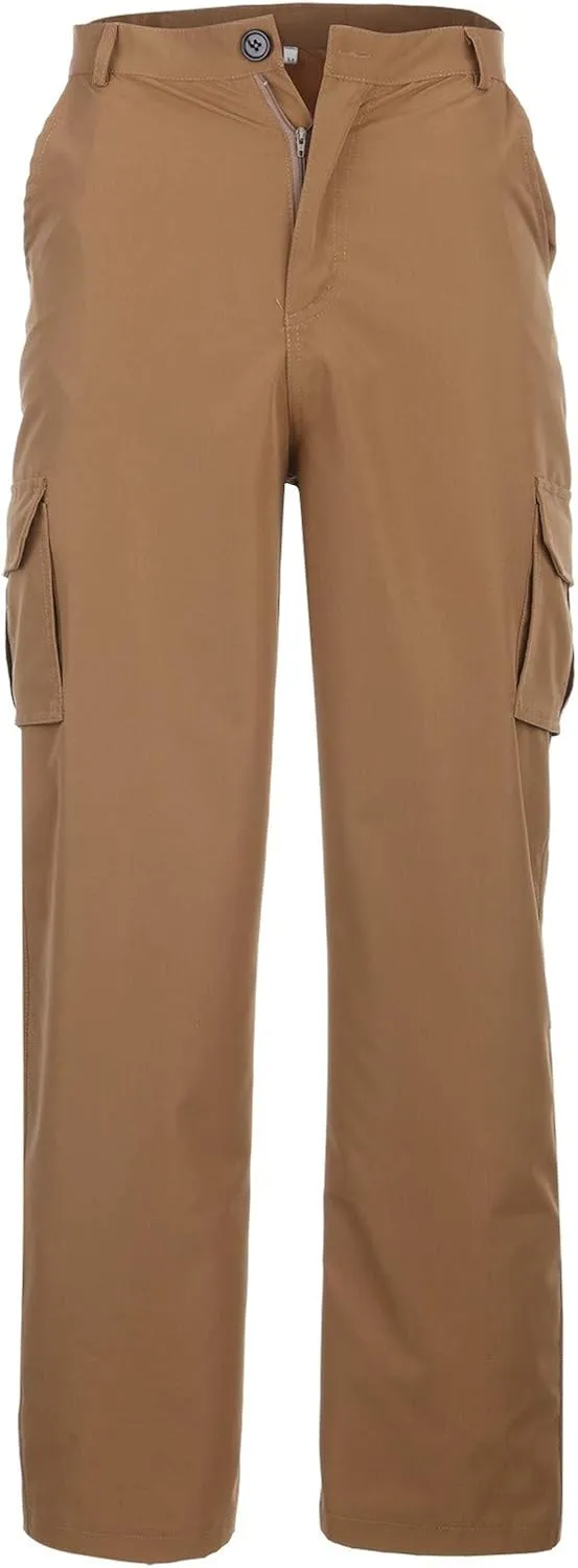 Big and Tall Sweatpants for Men Pocket Full Pants Elastic Waist Trousers Mens Business Casual Pants Work Sports Cargo