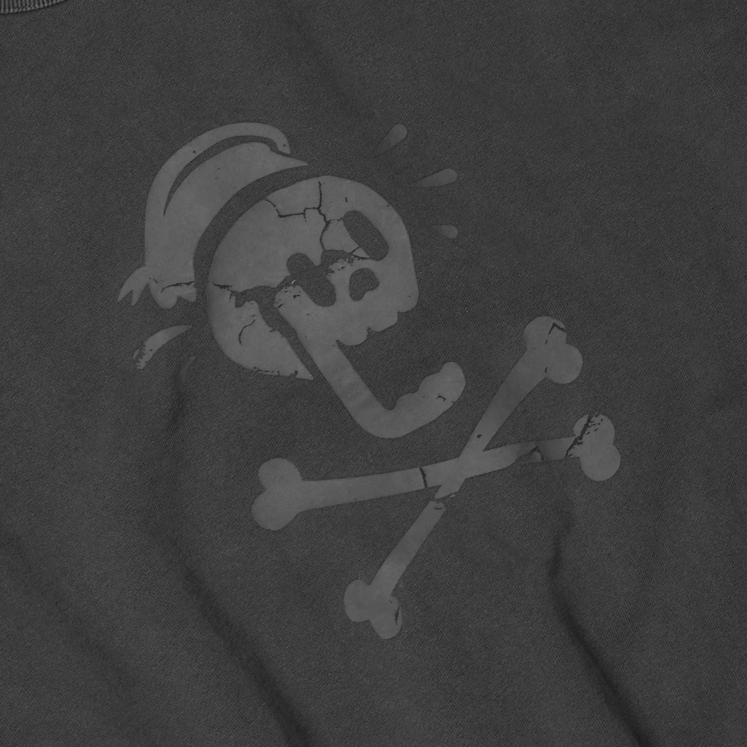BLACK FLAG PIGMENT DYEING SWEATSHIRT - CHARCOAL