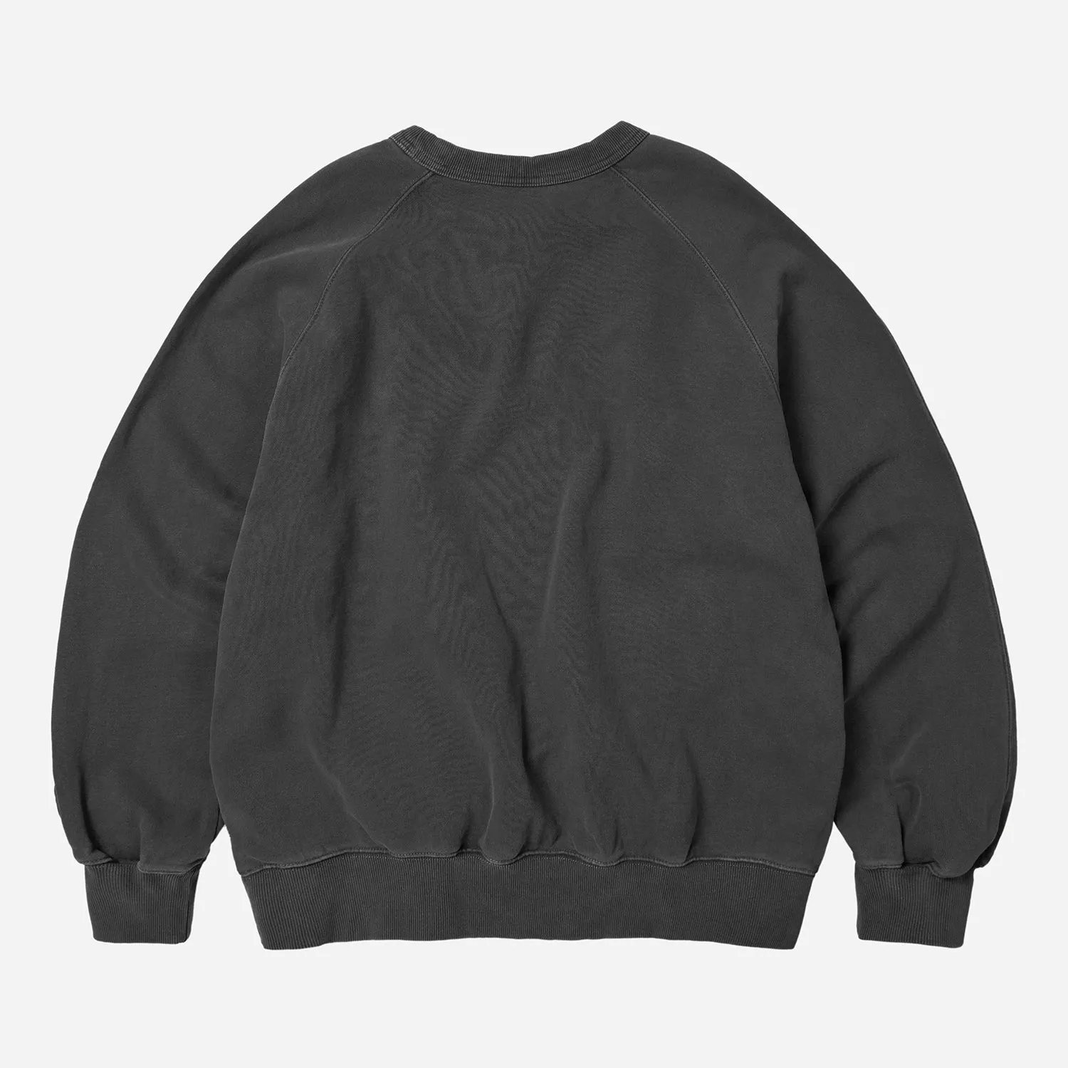 BLACK FLAG PIGMENT DYEING SWEATSHIRT - CHARCOAL