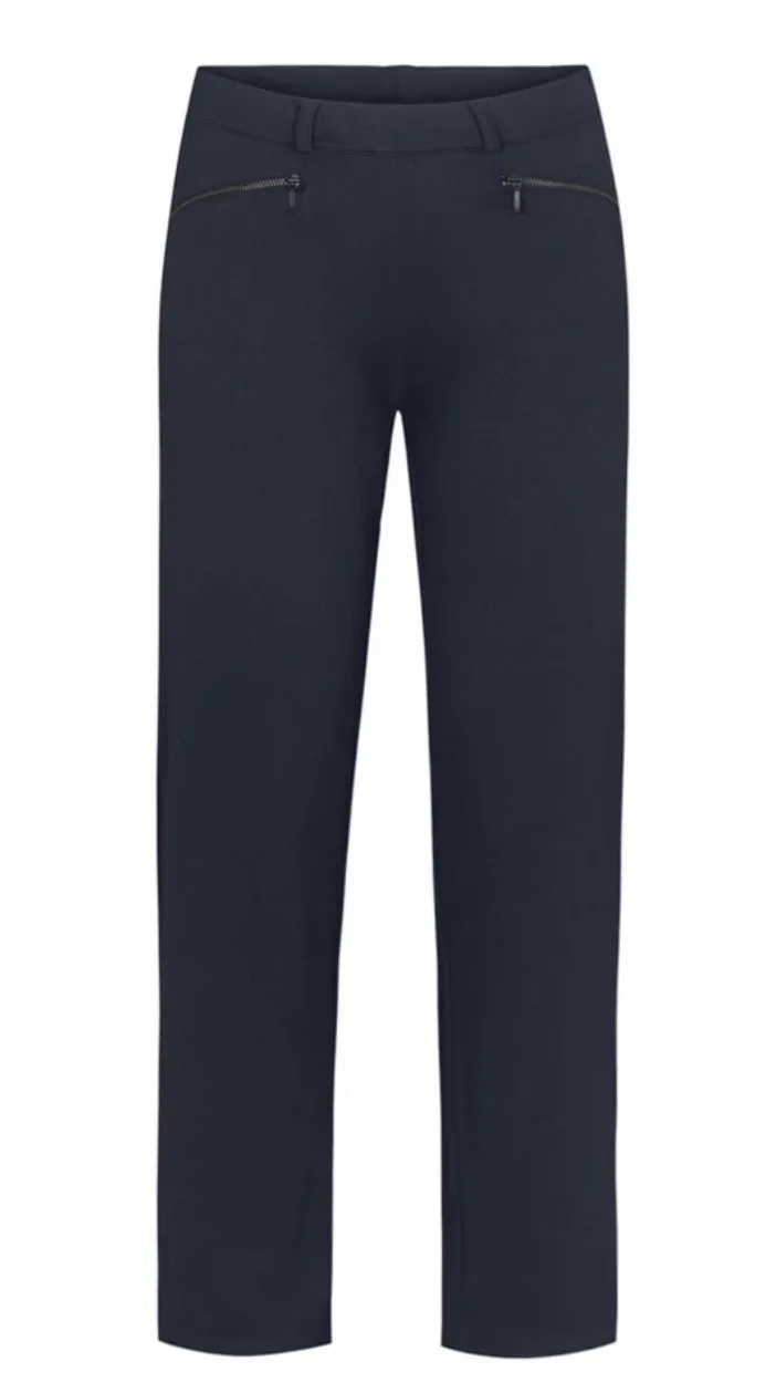 Black Trousers Zip Pocket - Laurie