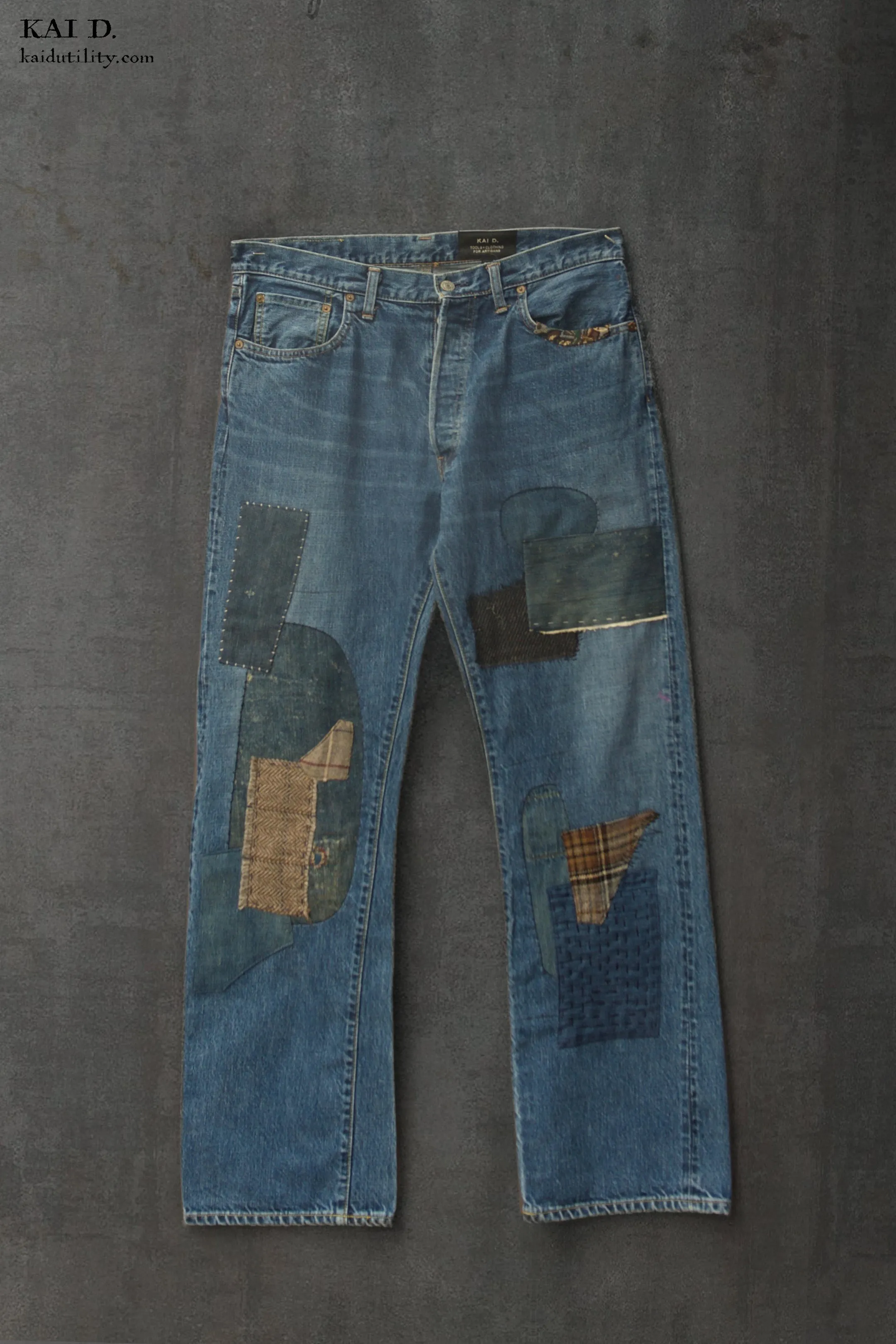 Boro Jeans - Faded Indigo - 34/35 (relaxed fit)