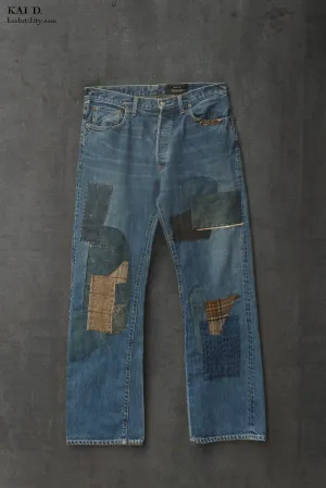 Boro Jeans - Faded Indigo - 34/35 (relaxed fit)