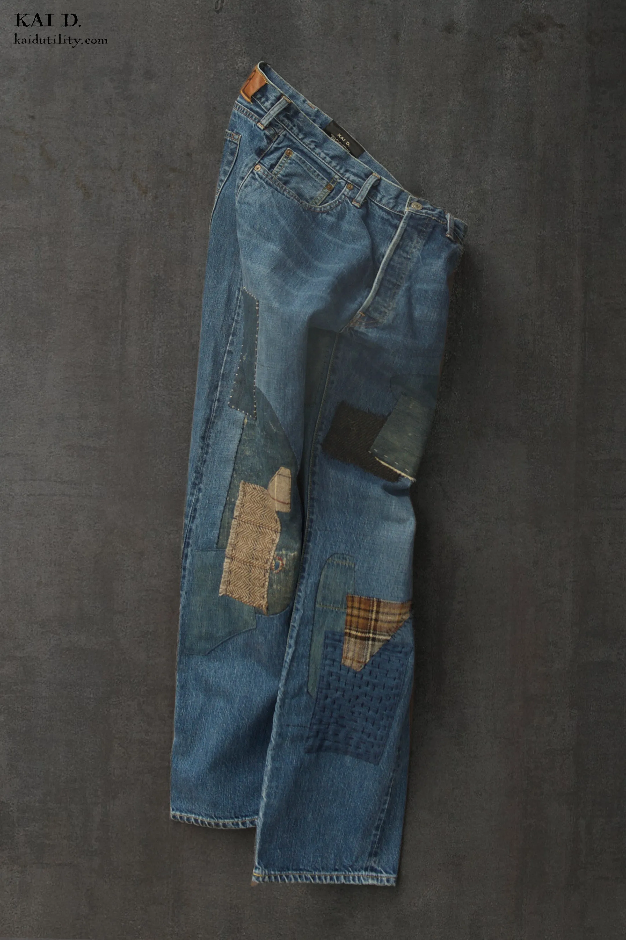 Boro Jeans - Faded Indigo - 34/35 (relaxed fit)