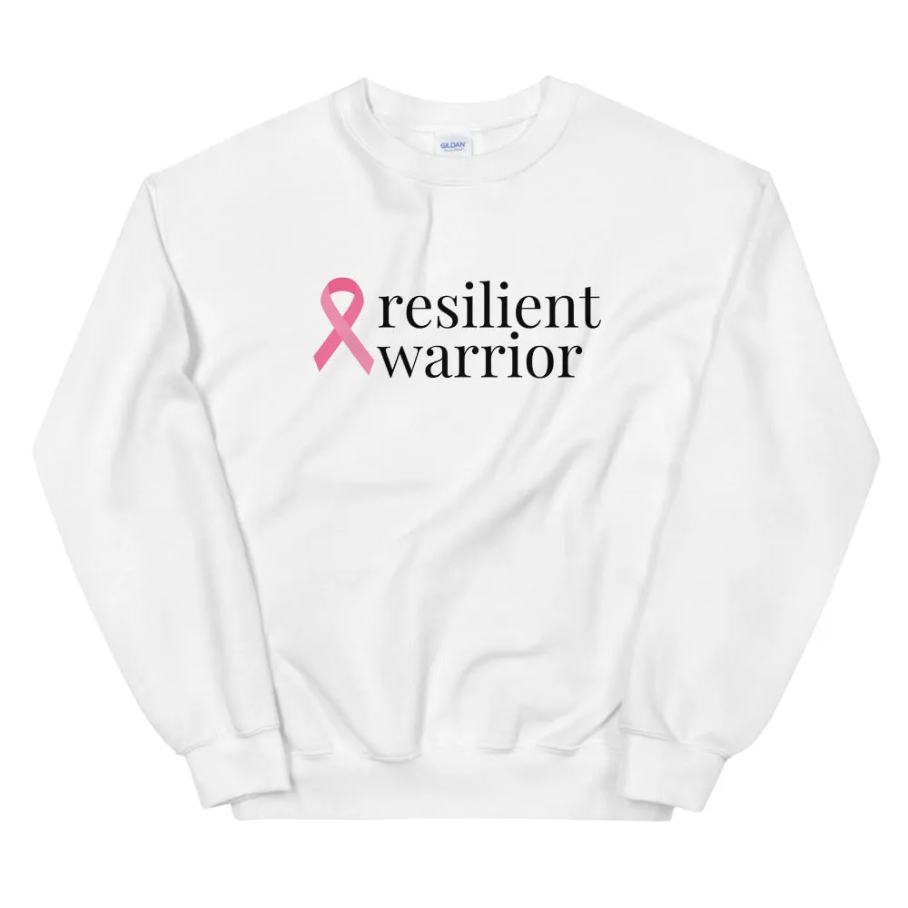 Breast Cancer resilient warrior Ribbon Sweatshirt