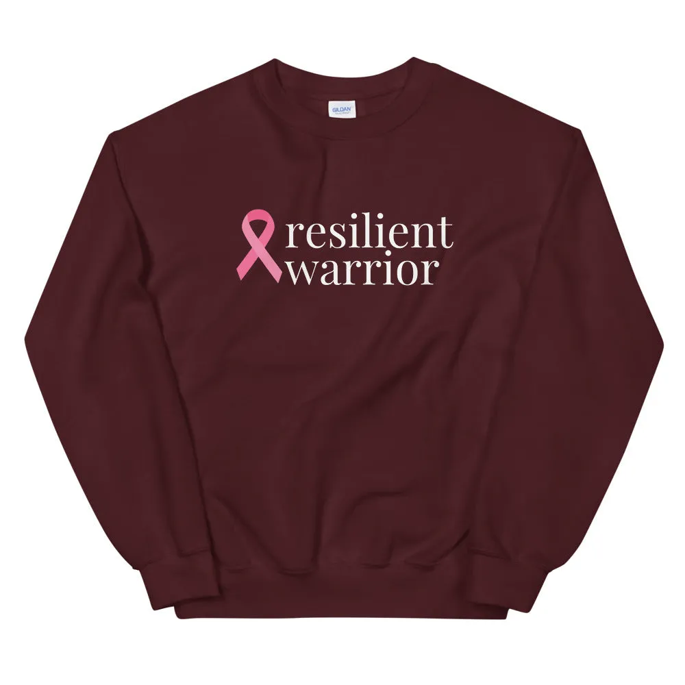 Breast Cancer resilient warrior Ribbon Sweatshirt