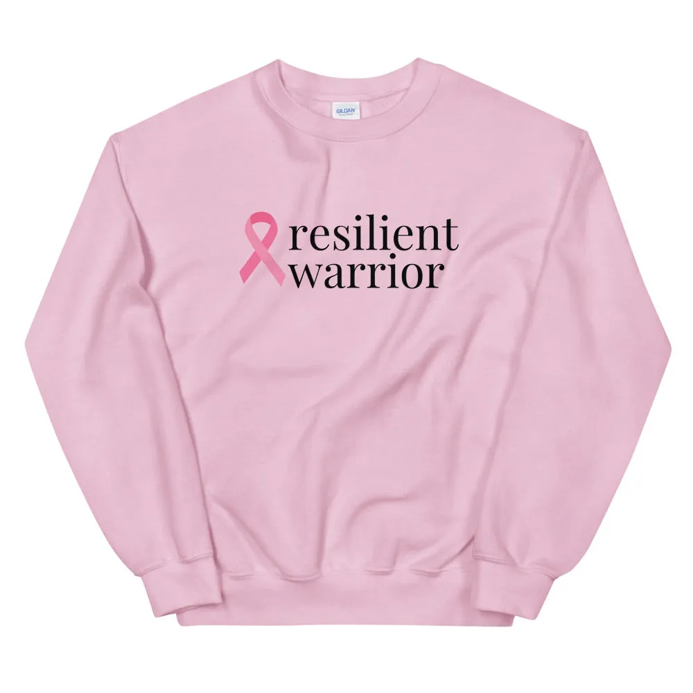 Breast Cancer resilient warrior Ribbon Sweatshirt