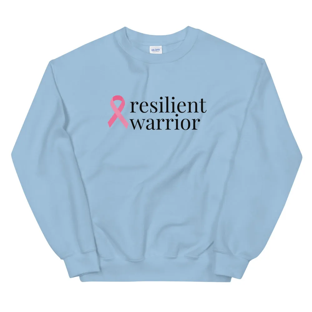 Breast Cancer resilient warrior Ribbon Sweatshirt
