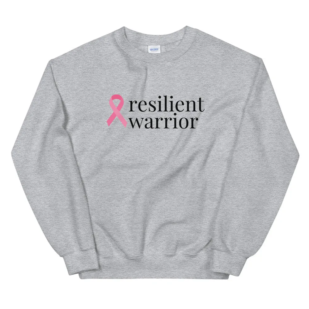 Breast Cancer resilient warrior Ribbon Sweatshirt