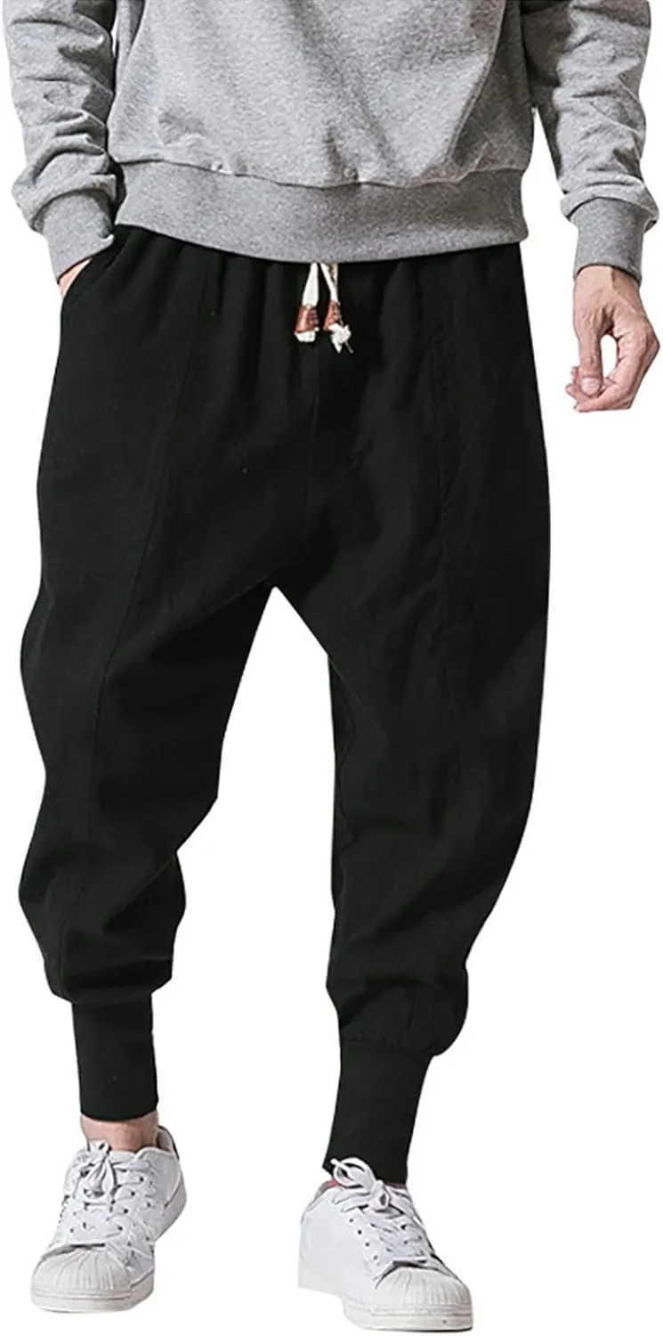 Cargo Pants for Men Big and Tall Lounge Pants Men's Casual Pants Overalls Solid Color Multi-Pocket Straight Trousers
