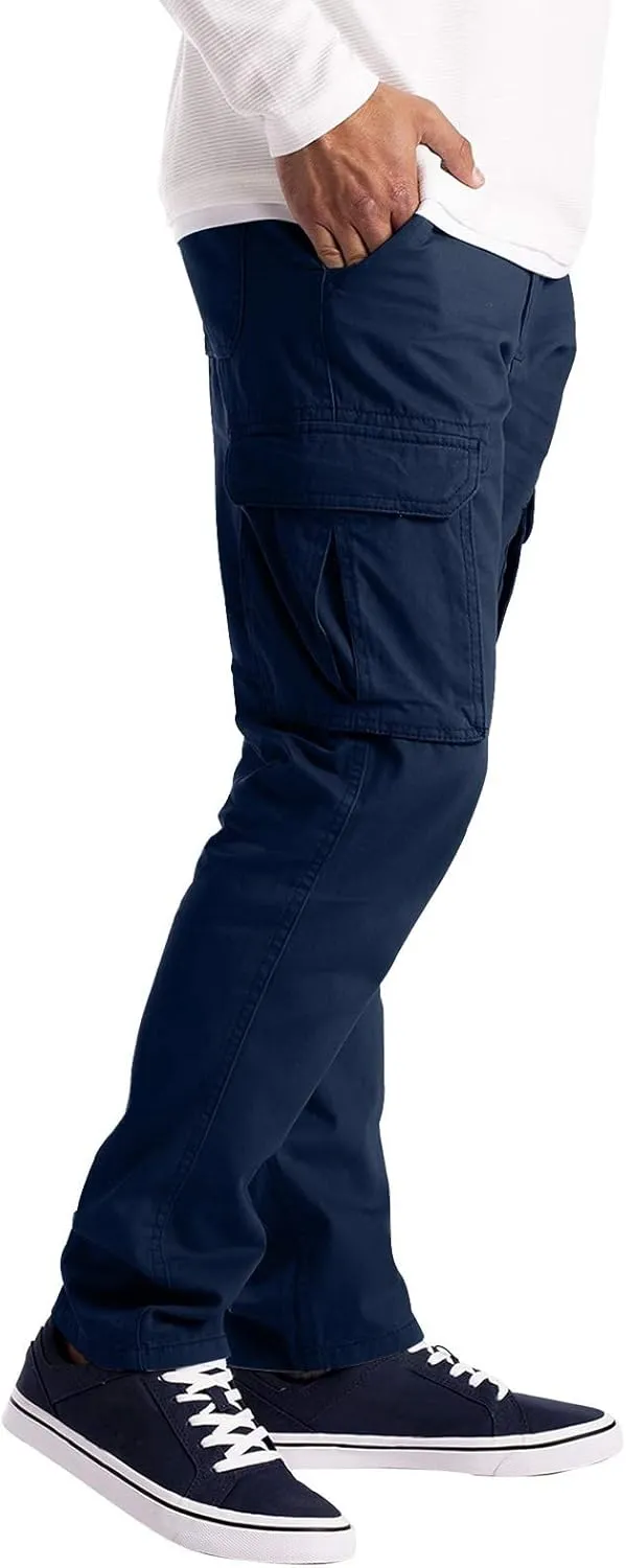 Cargo Pants for Men Relaxed Fit Mens Cargo Pants Running Men's Joggers Pants with Deep Zip Pockets Recycled Polyester