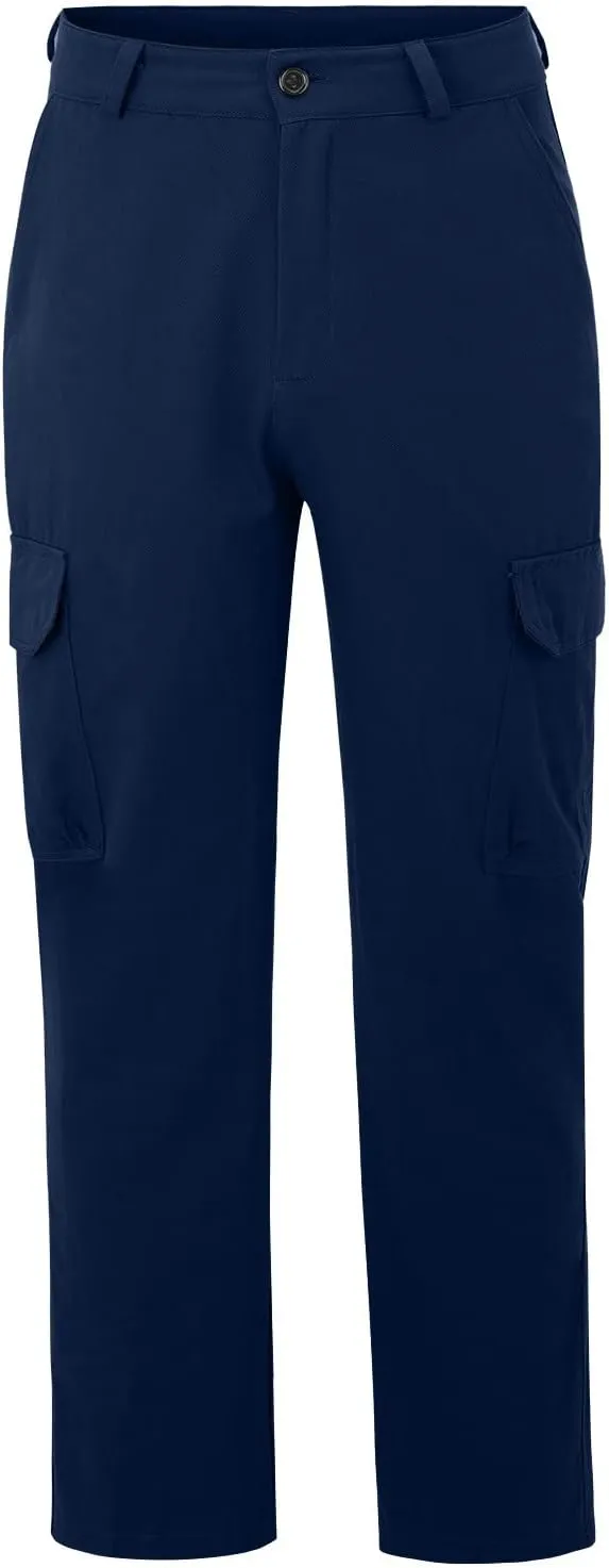 Cargo Pants for Men Relaxed Fit Mens Cargo Pants Running Men's Joggers Pants with Deep Zip Pockets Recycled Polyester