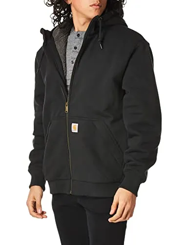 Carhartt 103308 Men's Rain Defender Relaxed Fit Midweight Sherpa-Lined Full-Zip Sweatshirt