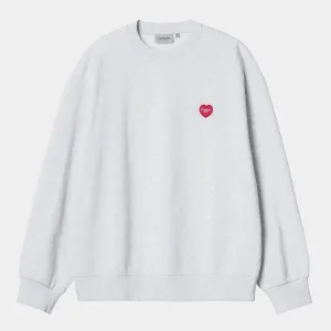 Carhartt WIP - Heart Patch Crewneck Sweatshirt - Ash Heather