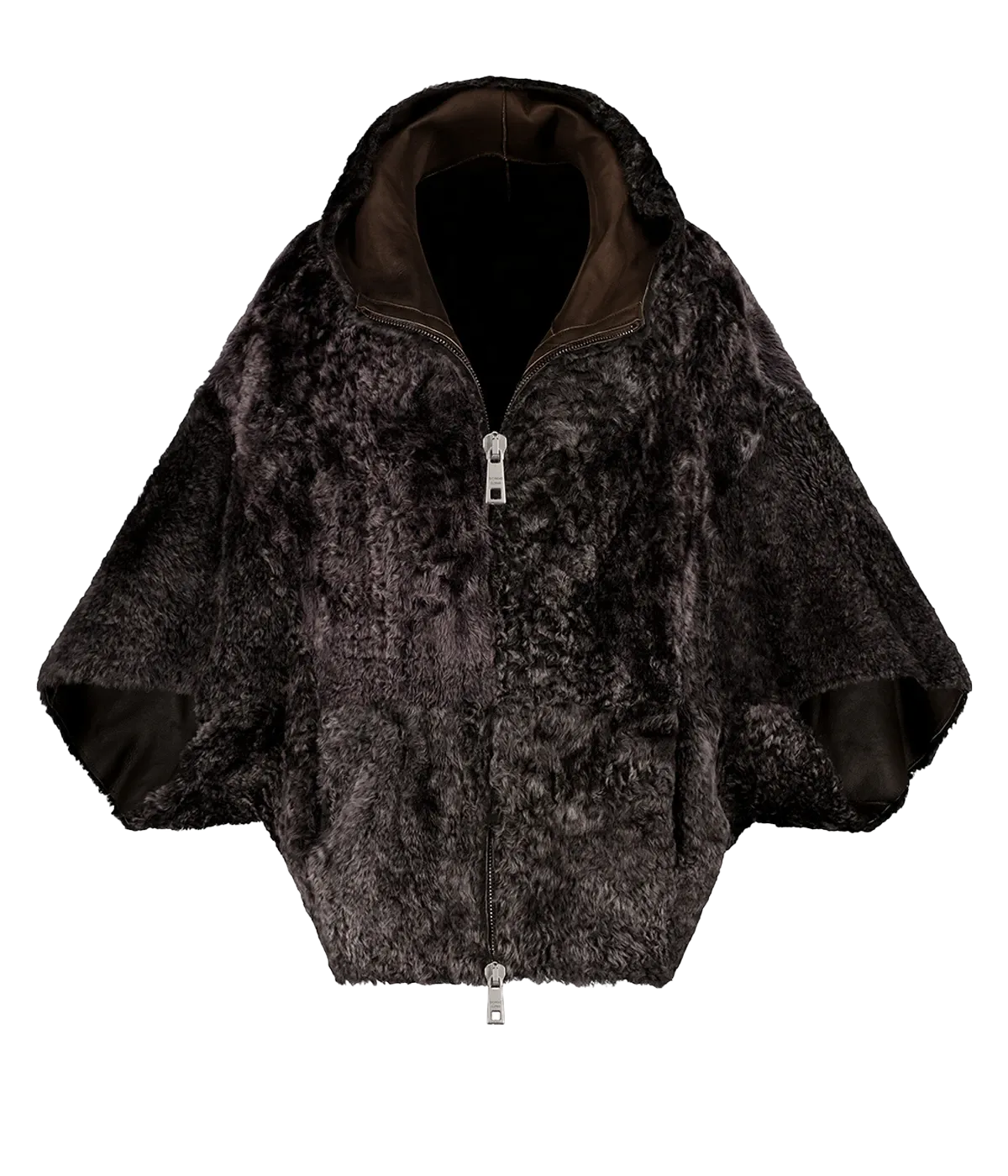 Catania Leather Jacket in Acero