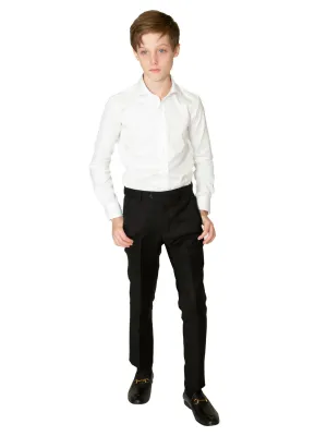 Centrion Boy's Wool Pants - Deep Black