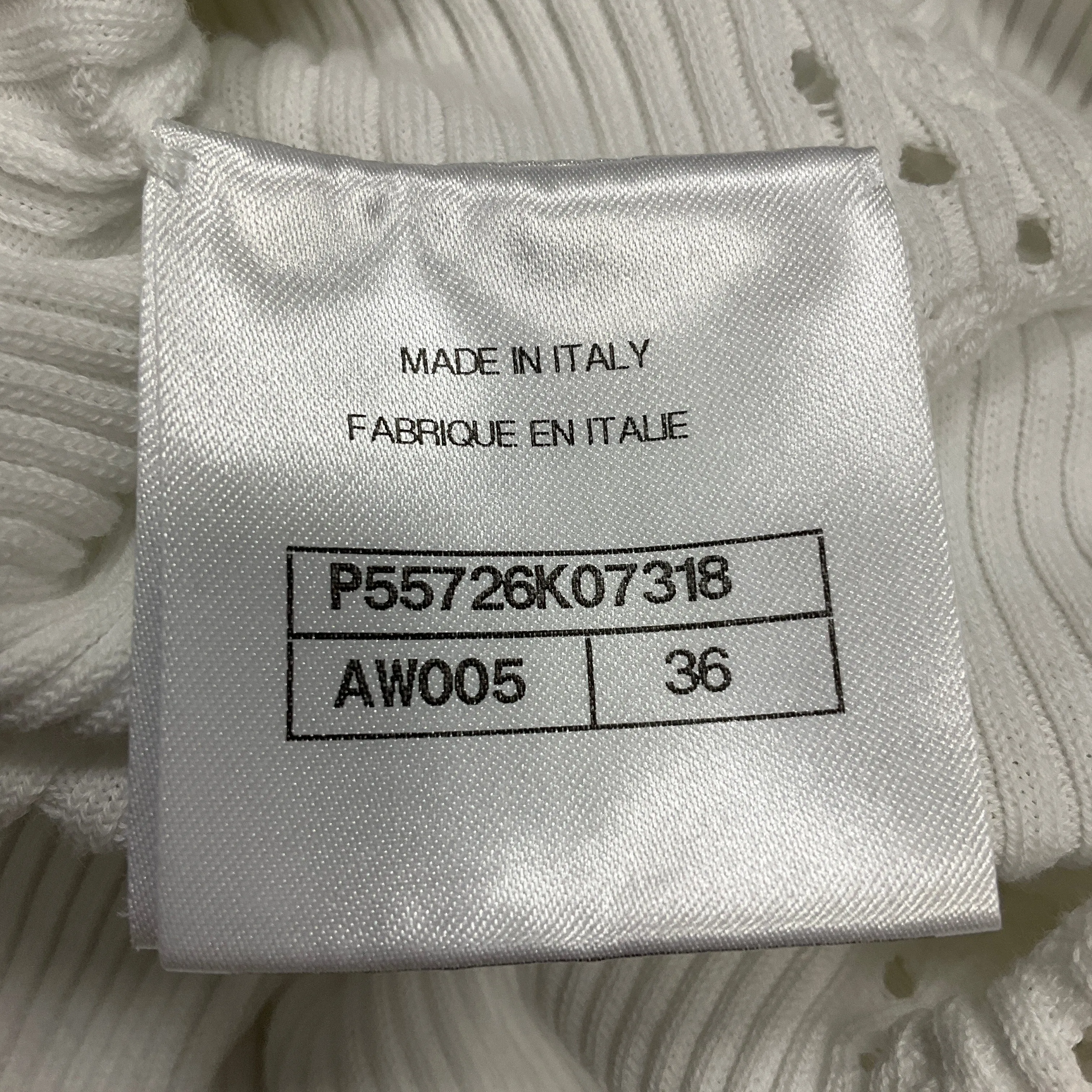 Chanel White Multi 2017 Trimmed Ribbed Coco Cuba Top