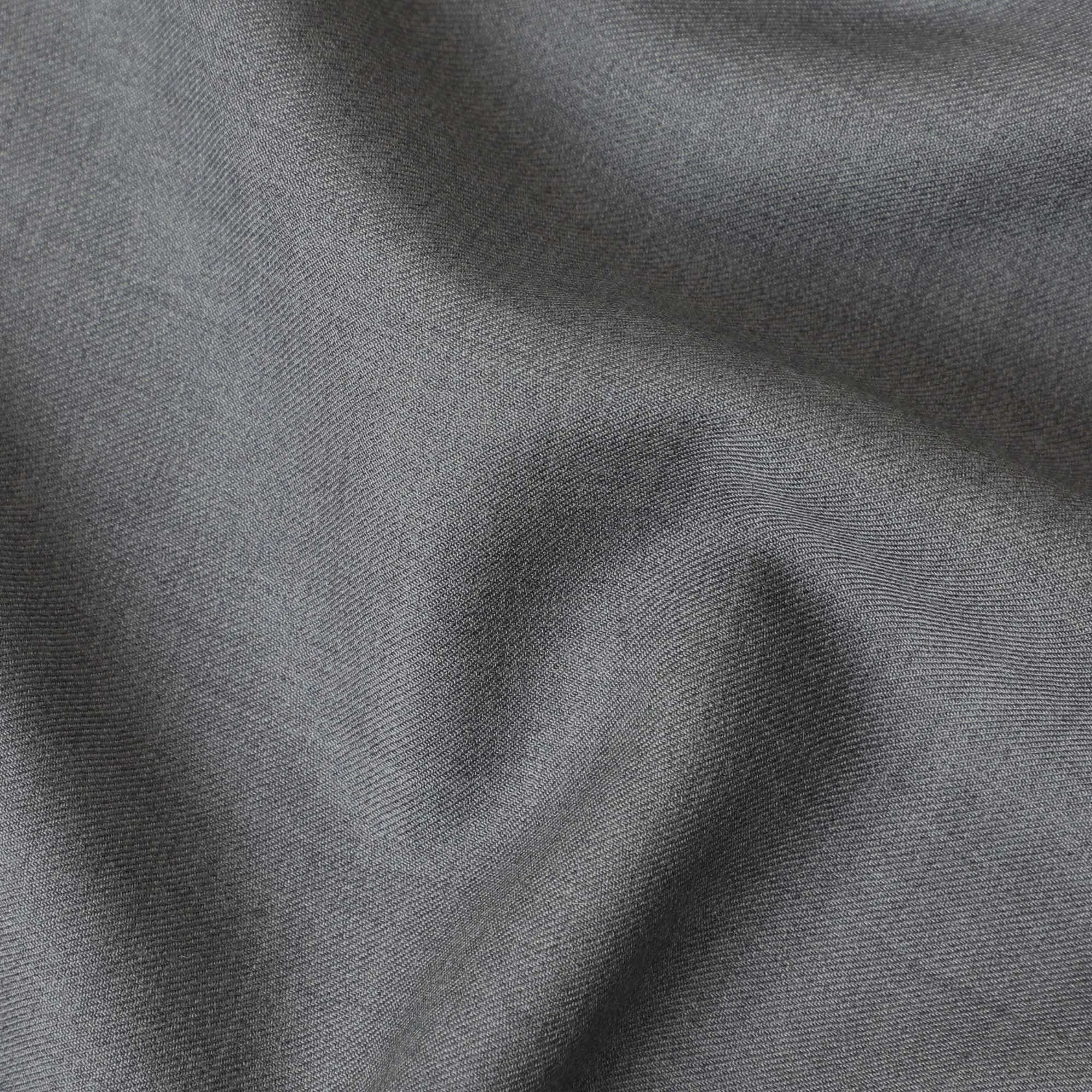 Cloud grey plain Premium Italian super 150's all wool suiting fabric-D11430