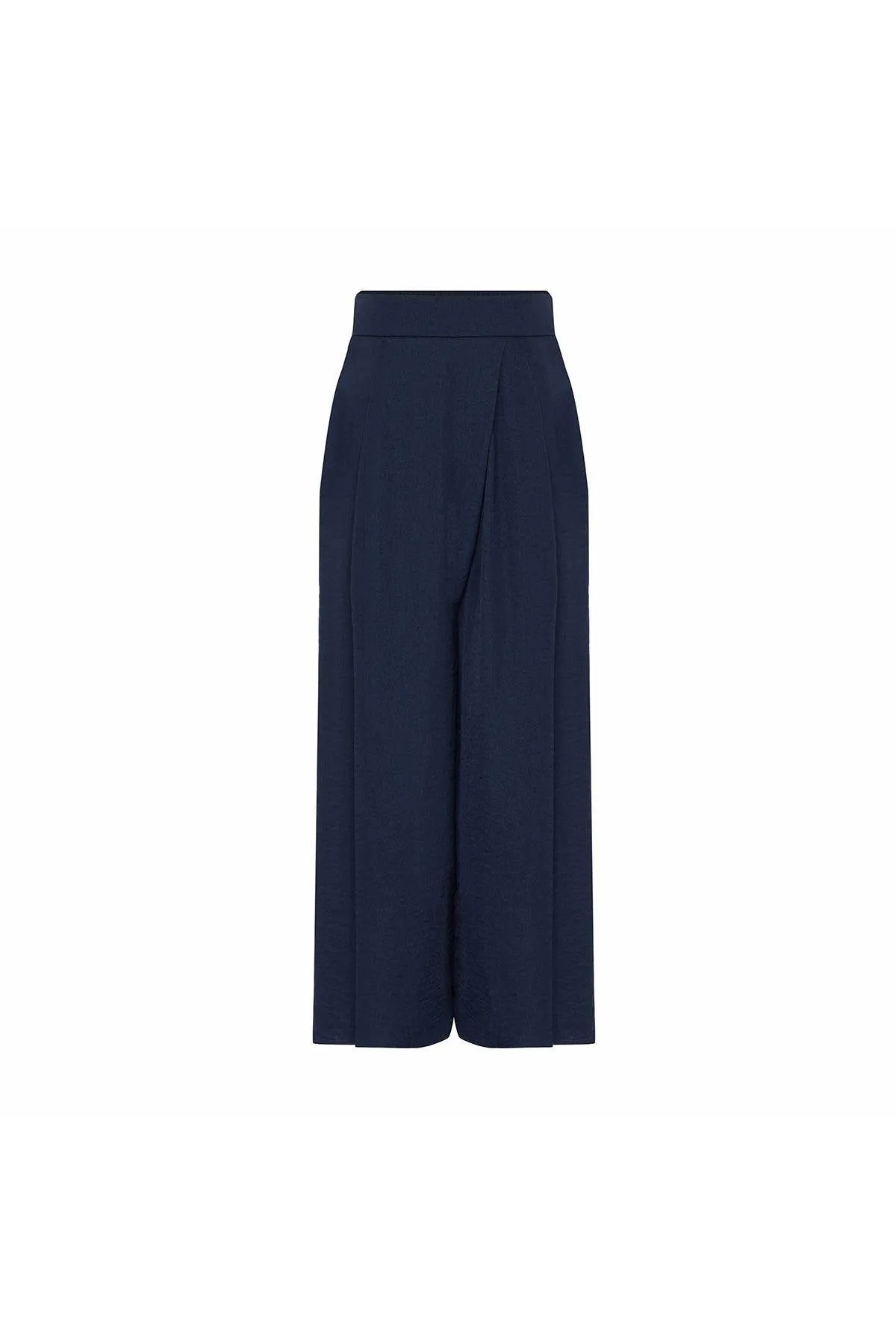 Comfortable Form Short Leg Navy Blue Trousers