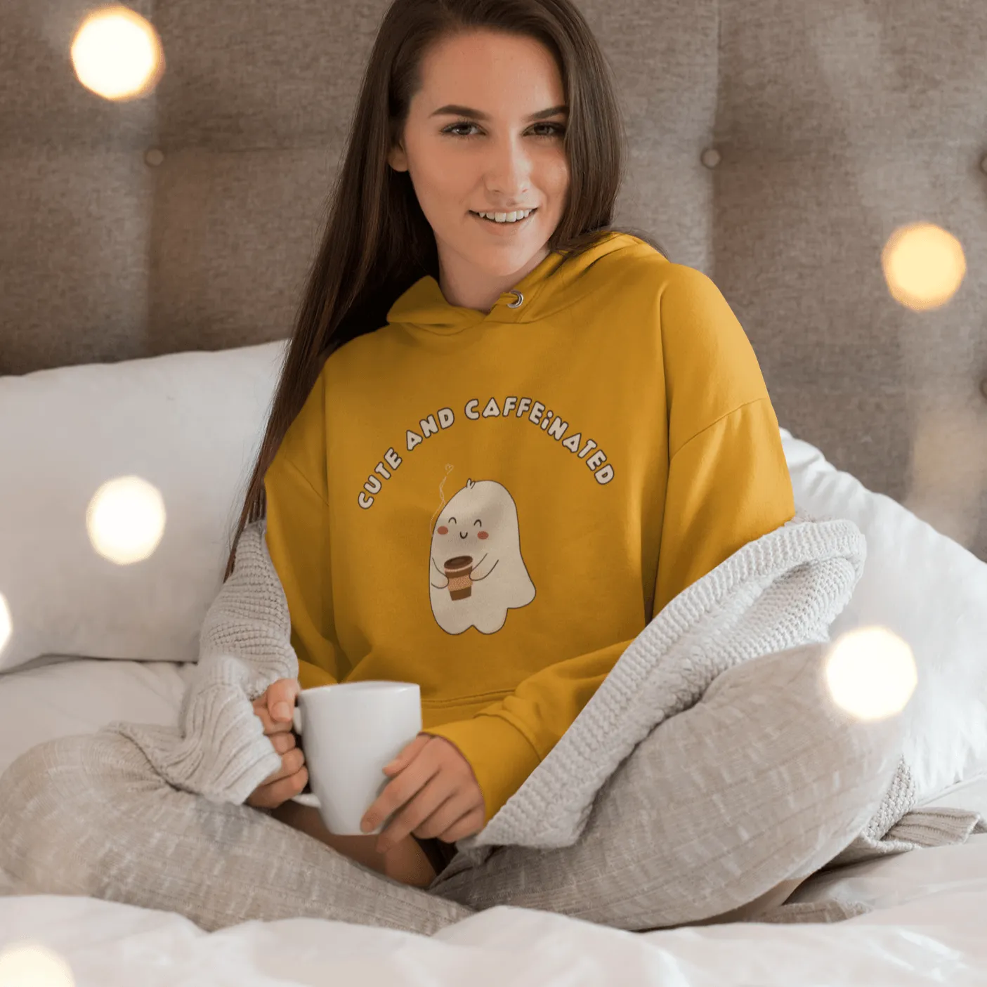 Cute and Caffeinated Hoodies - Unisex, Light Weight