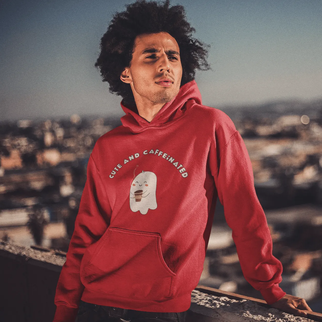 Cute and Caffeinated Hoodies - Unisex, Light Weight