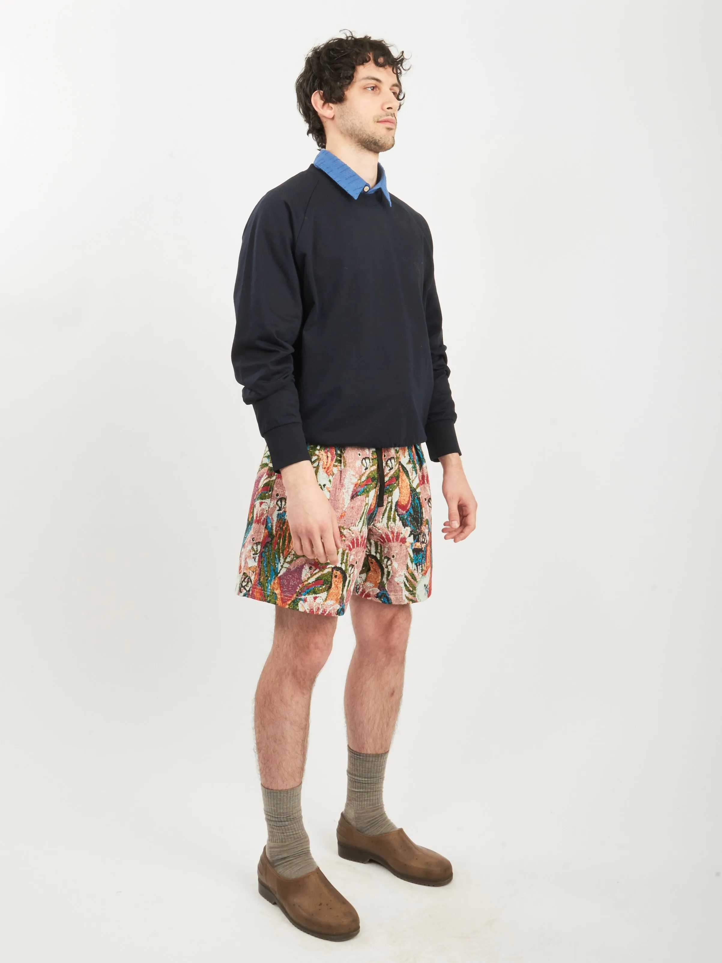 Dark Navy Marten Relaxed Raglan Light Sweatshirt