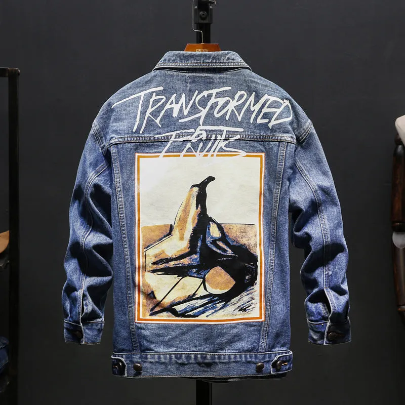 Denim Jackets - Solid Color Denim Jacket Series Retro Denim Jacket Fleece Denim Jacket