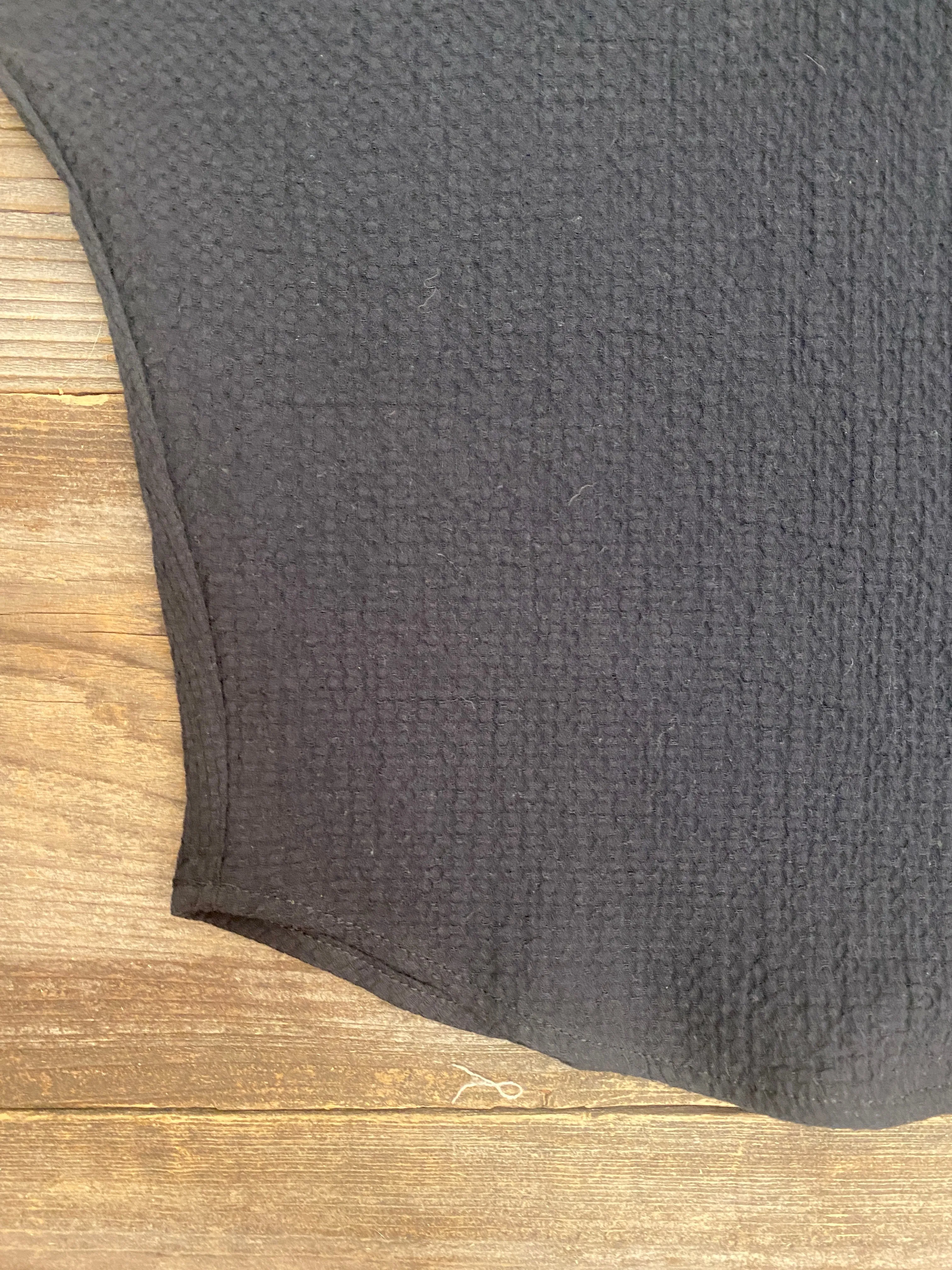 Dolman Top in Black Texture